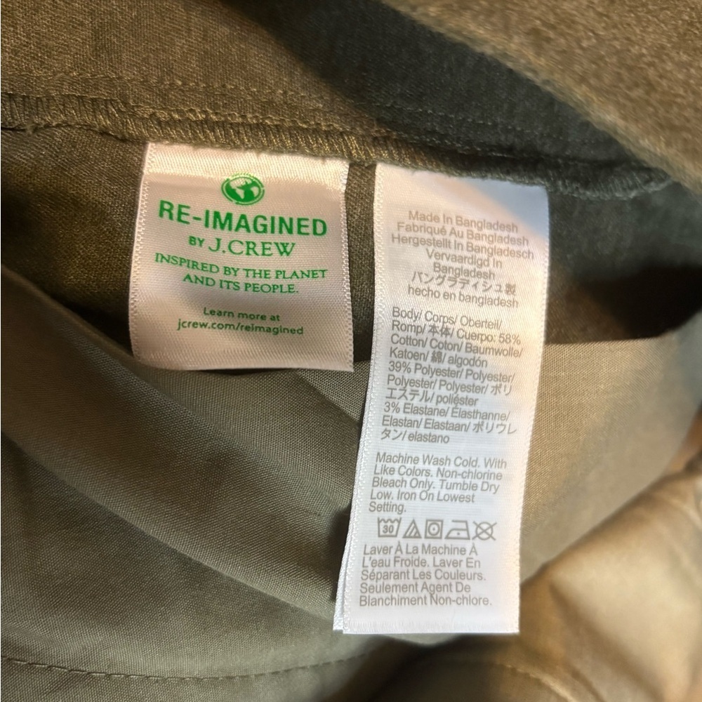 NWT J Crew Factory drawstring pants in brushed cotton blend - Picture 7 of 11